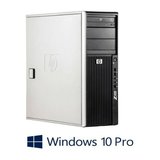 Workstation HP Z400, Hexa Core E5649, 12GB DDR3, GeForce 605 DP 1GB, Win 10 Pro